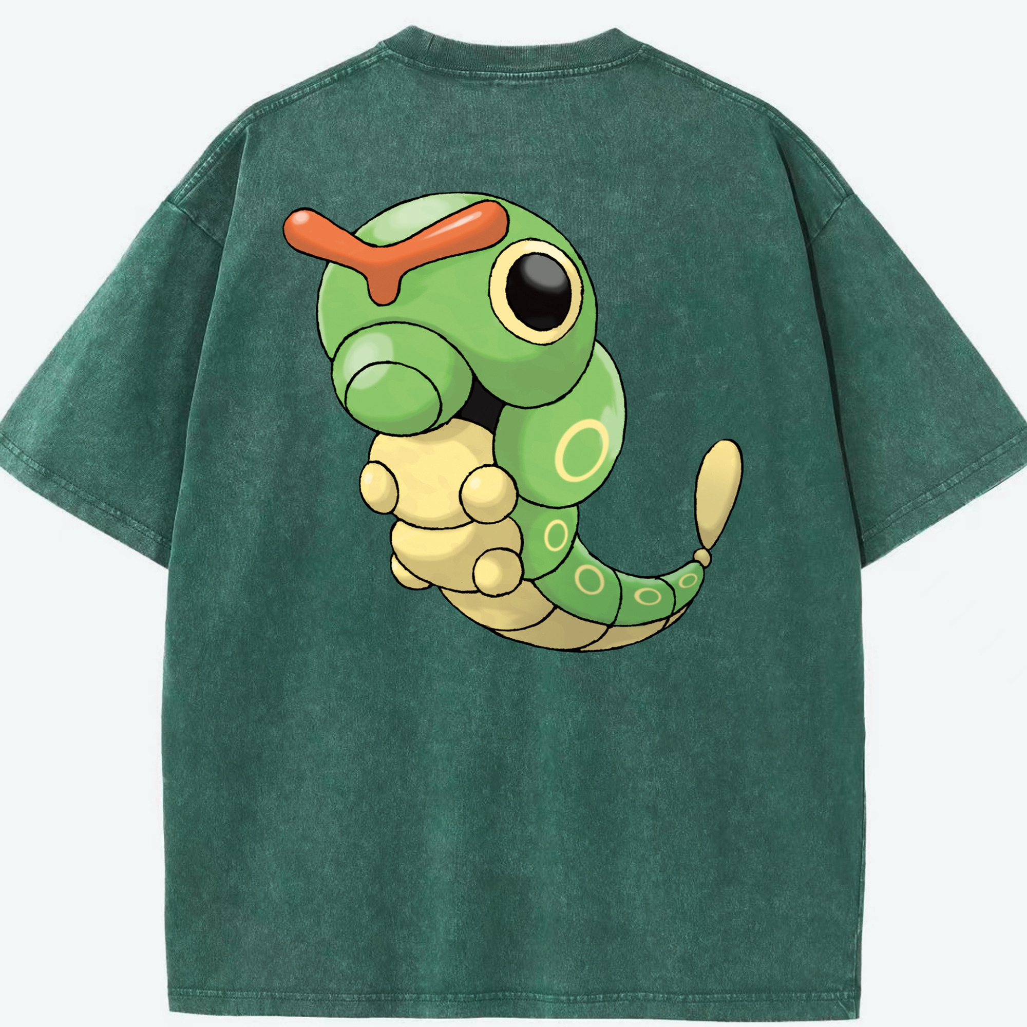 （画像用） ポケットモンスター Pokémon 綿100% ヴィンテージ風 半袖Tシャツ（背面プリント）